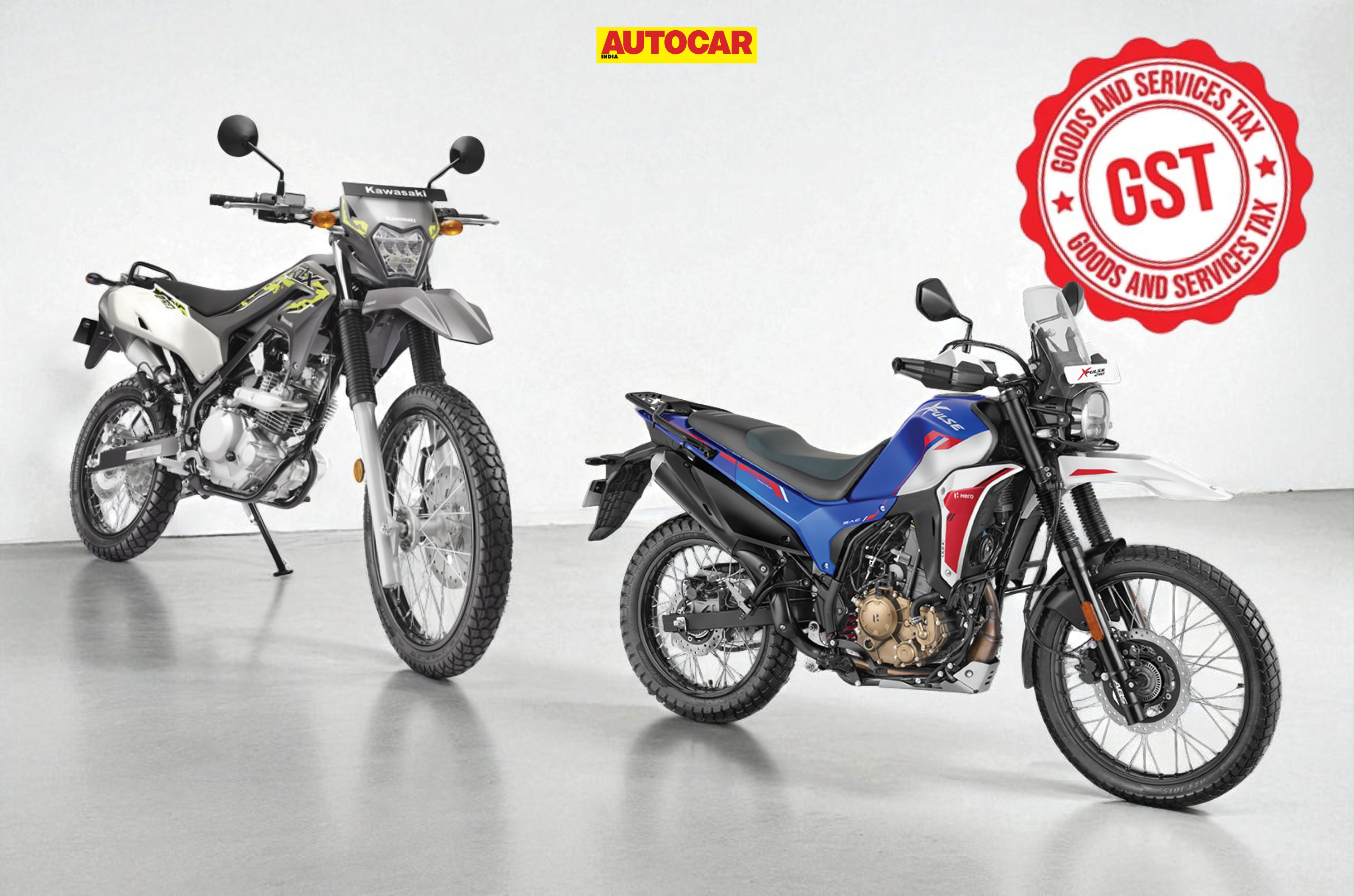 Hero Xpulse 210 Vs Kawasaki KLX230 price comparison after GST 2.0